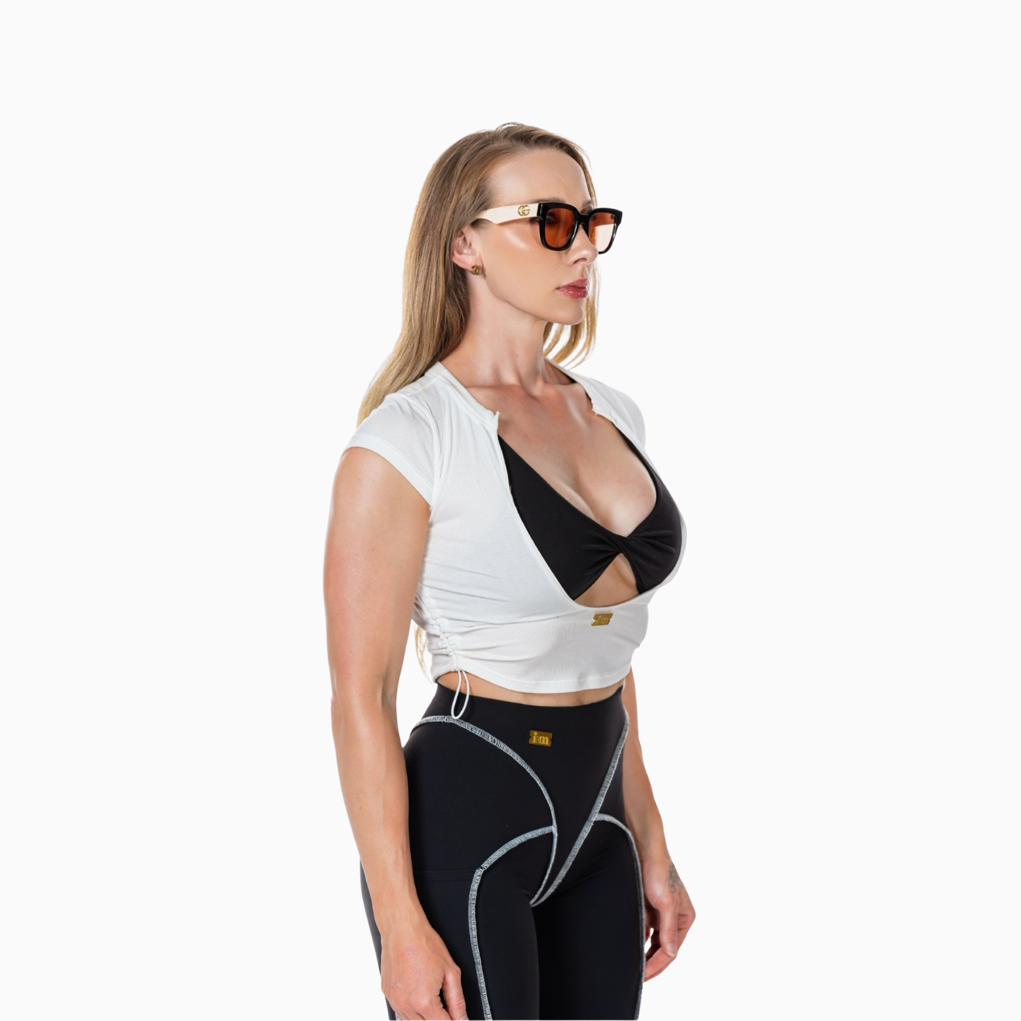 LuxModal Track Tee - Pure Ivory