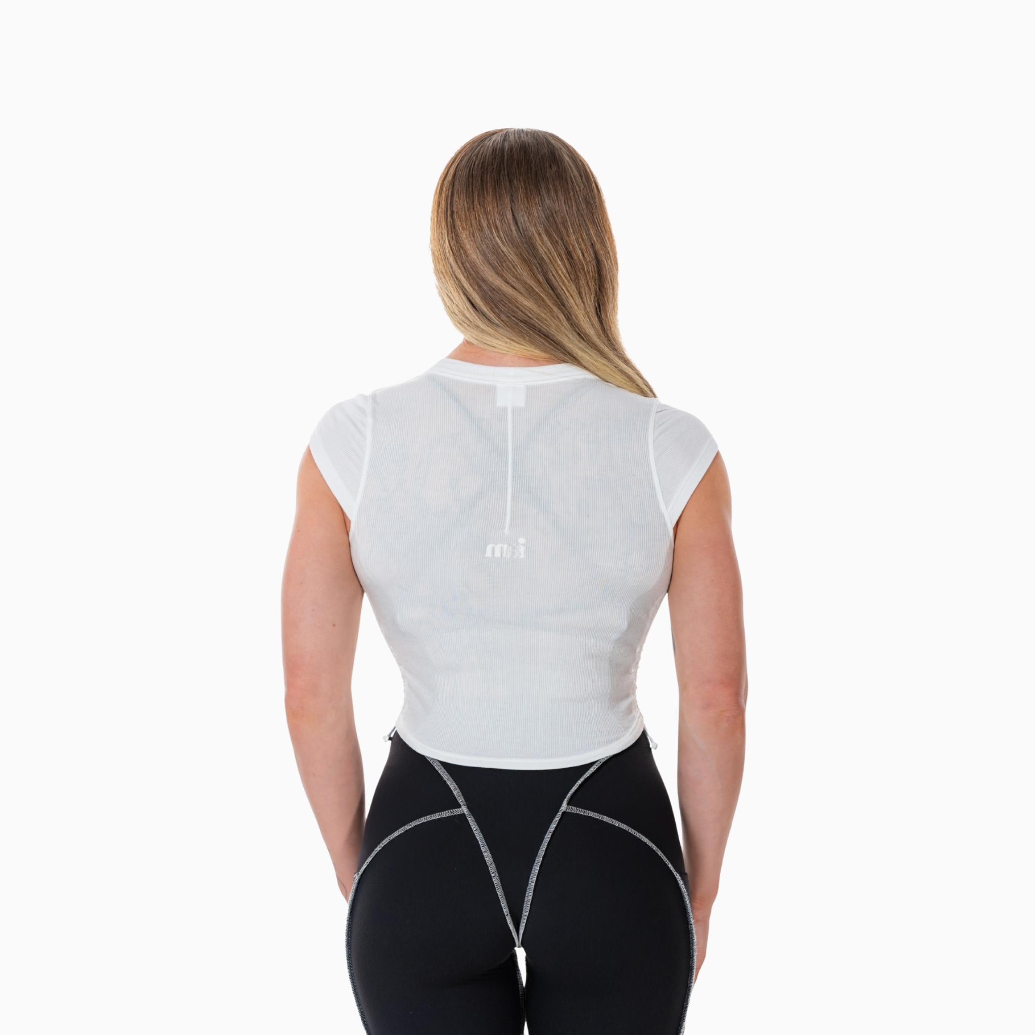 LuxModal Track Tee - Pure Ivory