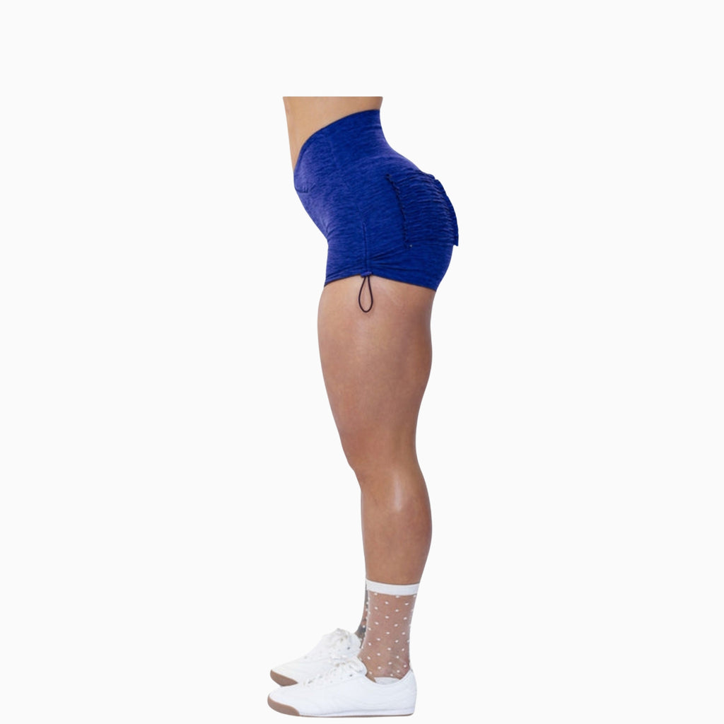 Ruched Pocket Track Shorts - Royal