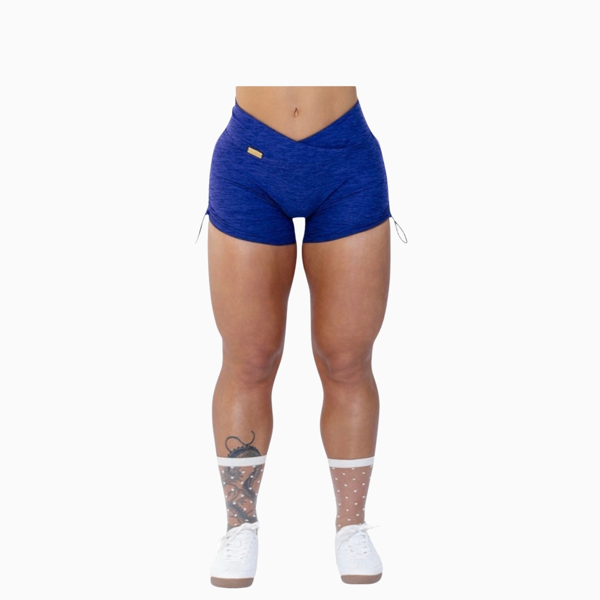 Ruched Pocket Track Shorts - Royal
