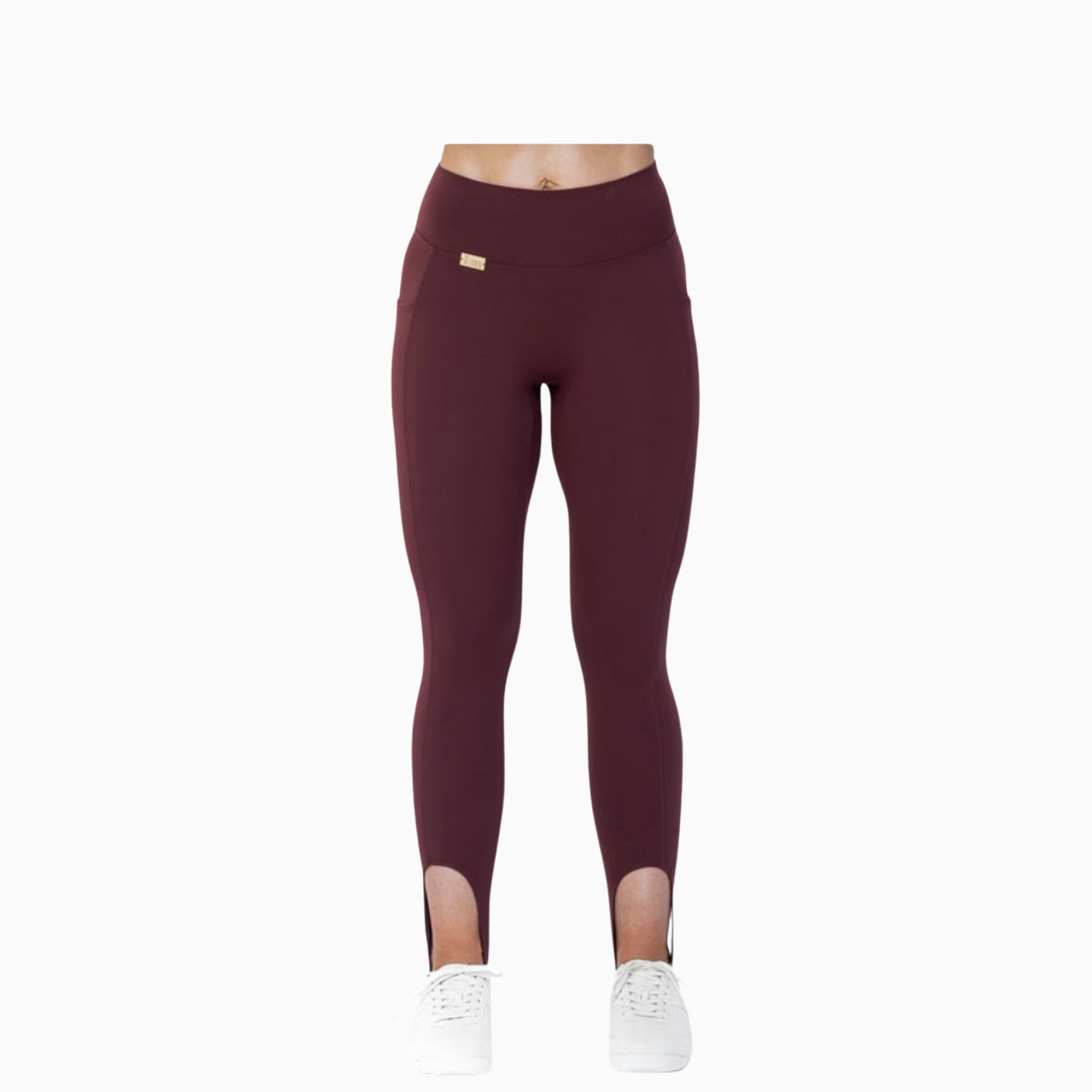 Stride Strap Leggings - Bordeaux Nior