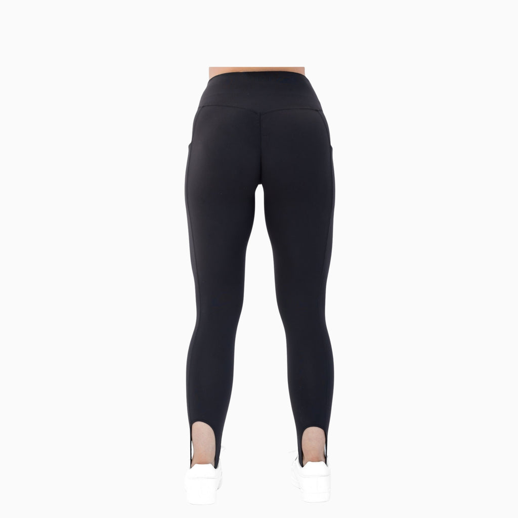 Stride Strap Leggings - Onyx