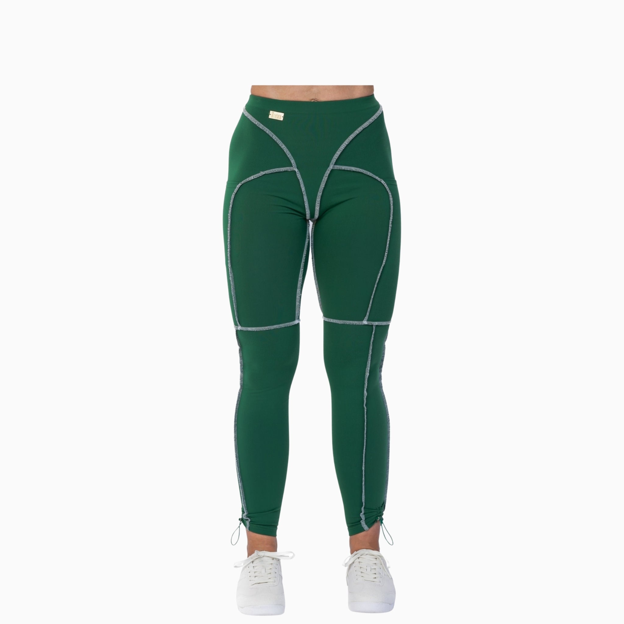 Fusion Track Leggings - Emerald Green