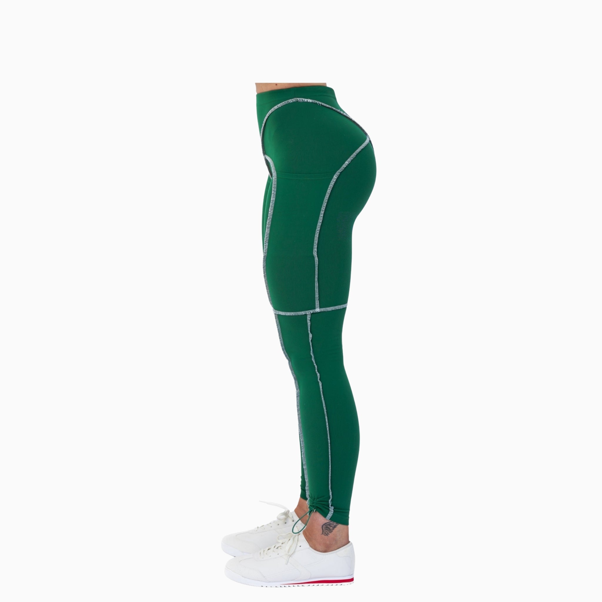 Fusion Track Leggings - Emerald Green