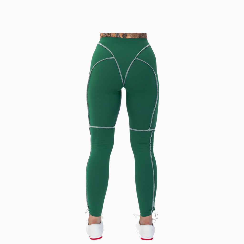 Fusion Track Leggings - Emerald Green