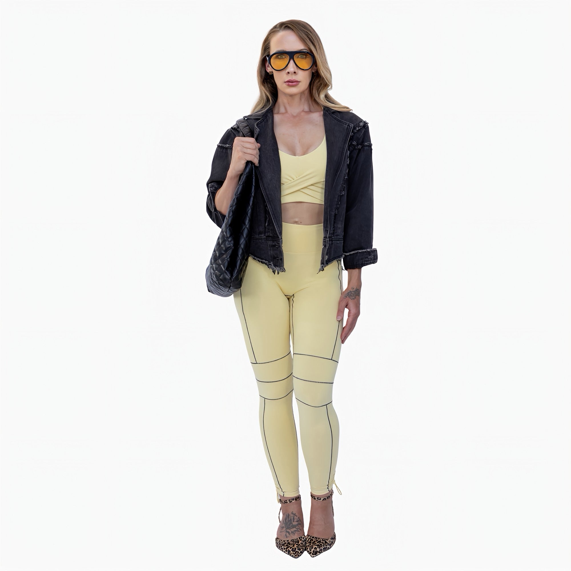 Hourglass Sculpt Leggings - Butter Cream