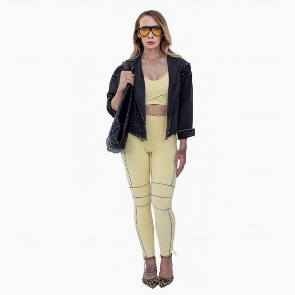 Hourglass Sculpt Leggings - Butter Cream