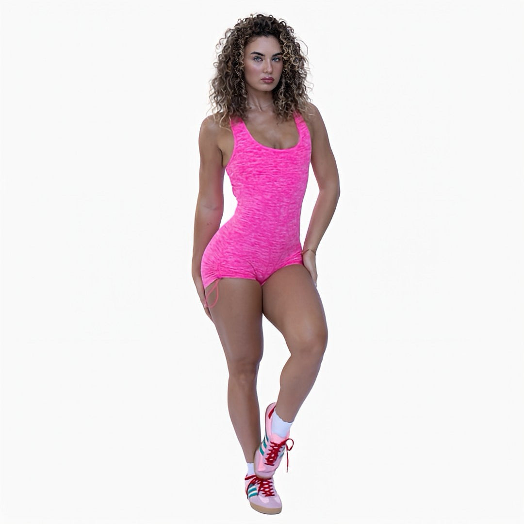 CurveForm Playsuit - Candy Pop Pink