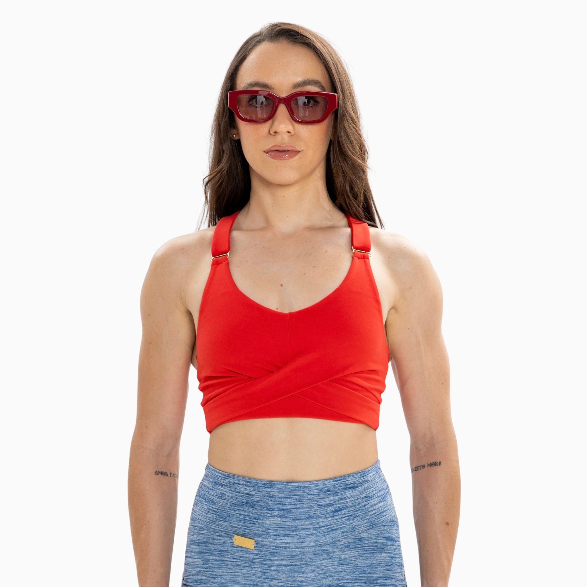 CrossForm Bra - Scarlet Flame