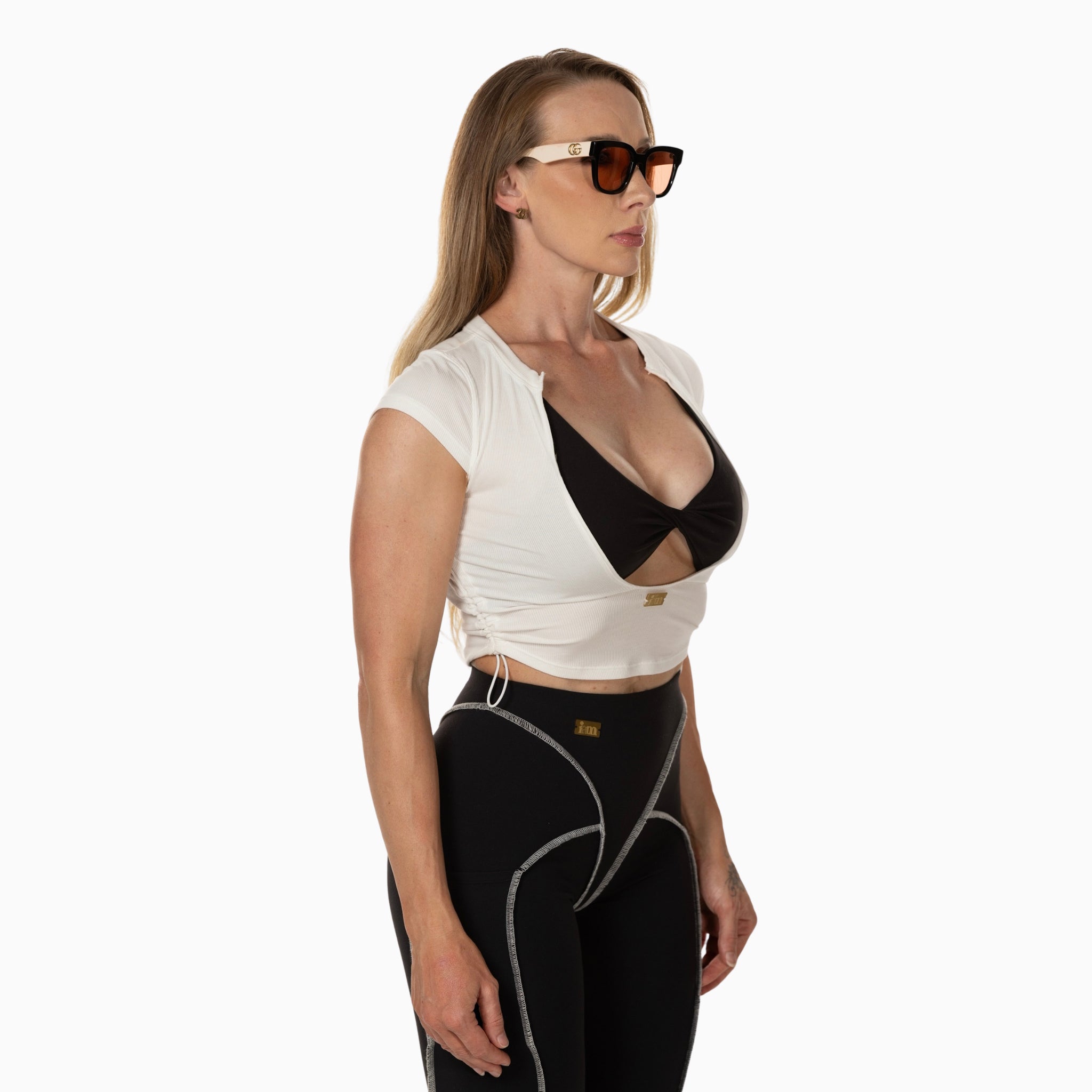 LuxModal Track Tee - Pure Ivory