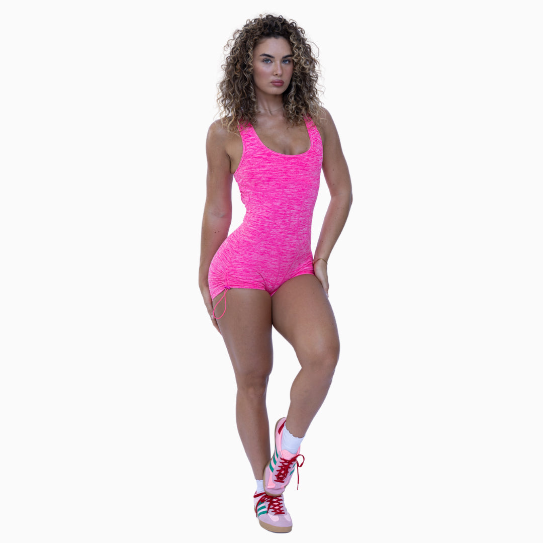 CurveForm Playsuit - Candy Pop Pink